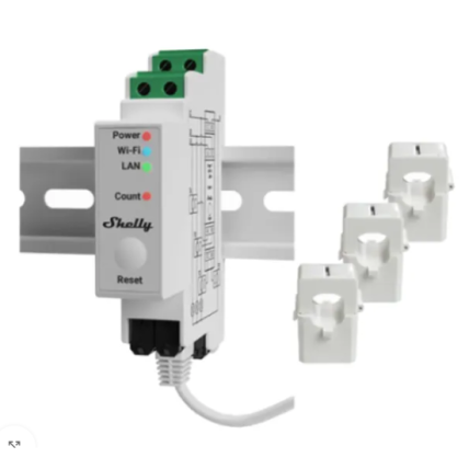 Shelly PRO 3EM 120A Shelly PRO 3EM 120A